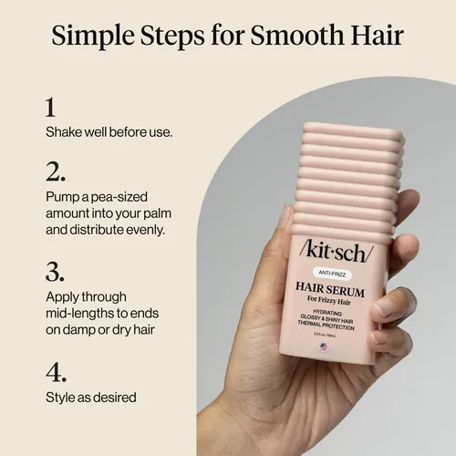Sérum Para El Cabello Kitsch Frizz Control, 2.3 Oz, Antiencr