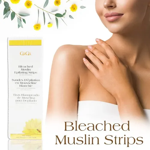 Tiras De Muselina Blanqueada Gigi Para Depilación – 3×9