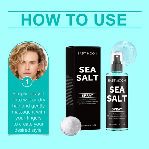 Spray Texturizador Cabello Rizado East Moon 100ml