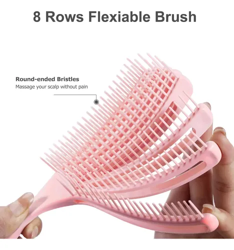 Set De Cepillos Shinlea Detangler Para Cabello Rizado Y Seco
