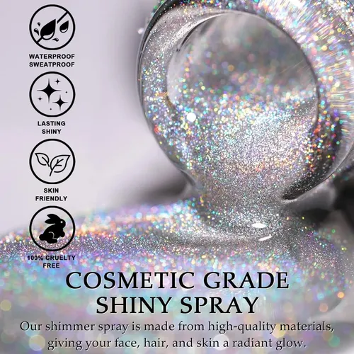Topcent Brillo Corporal Polvo Suelto Glint-rainbow 1 Oz