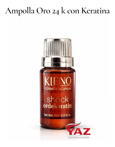 Ampolla Oro 24 K Shock De Keratina Antifrizz Brillo Espejo