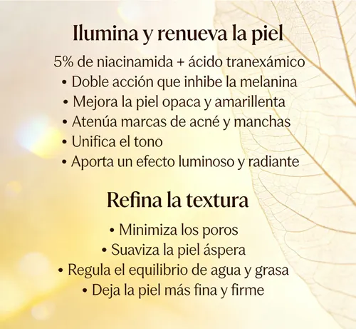 Tónico Iluminador Hidratante De Niacinamida 250 Ml