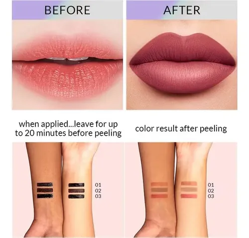 Lápiz Labial Despegable Pwyshxdf, Tatuaje De Larga