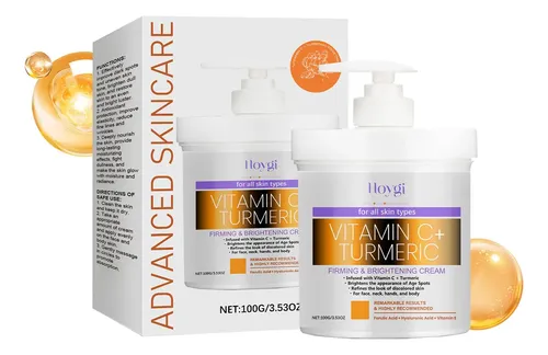 Crema Corporal Reafirmante Hoygi Con Cúrcuma Y Vitamina C