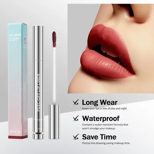Set 4 Delineadores Labios Impermeables 24 H Nude Mate