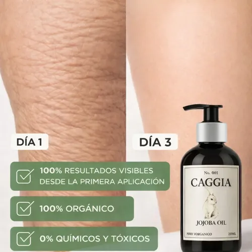 Aceite Corporal Jojoba Orgánico Antiedad Caggia 250ml