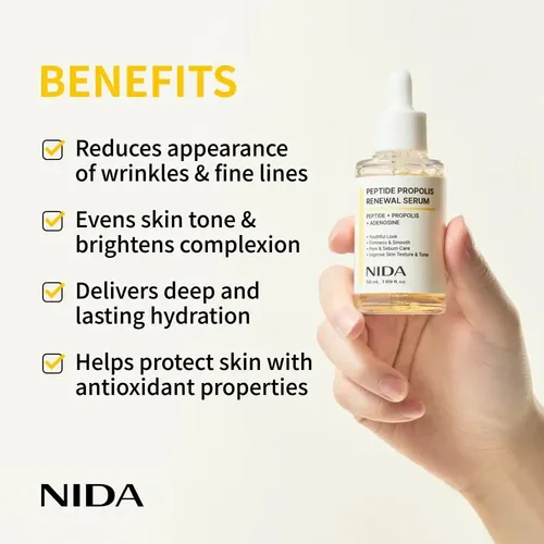 Nida Serum Facial Con Péptidos Y Propóleos 50 Ml Adenosina