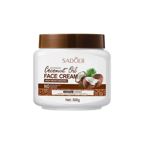 Aset De Cuidado De La Piel Con Aceite De Coco Sadoer, Crema