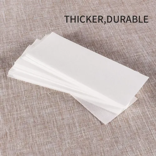 100pcs Tiras De Cera Tejida, De Cera Depilatoria Rosado