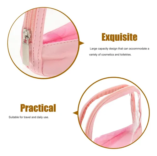 Neceser De Maquillaje Pequeño Transparente Para Mujer