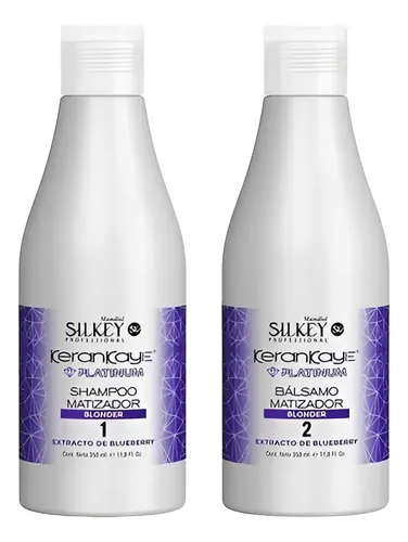 Shampoo Y Balsamo Matizador Kerankaye Silkey  Silver 350ml