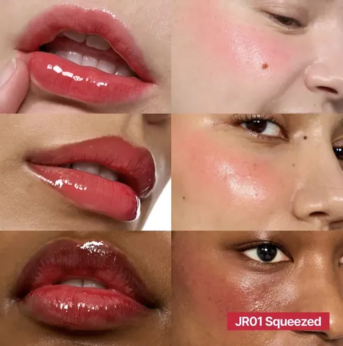 Fwee Labial De Gelatina Brillante + Llavero- Labios Y Rubor 01 Squeezed