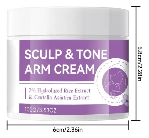 Crema Reafirmante Para Brazos, 100 G, Hidratante, Tonifica Y