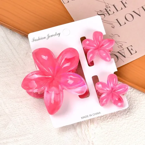 Pack Ganchos Flor Plástica Para El Pelo 18 Pieces