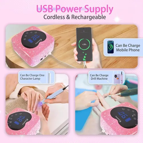 Lámpara De Uñas Led Uv Kicylicy X20-pink-d 72w