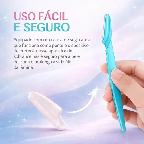 Kit 6 Navajas Dermaplaning Para Cejas Y Rostro Acero Inoxida