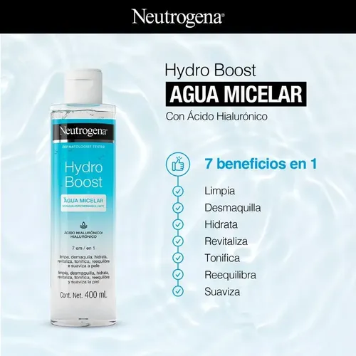 Agua Micelar Neutrogena Hydro Boost X 400 Ml.