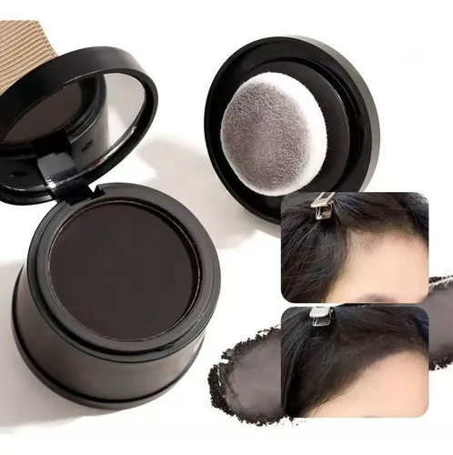 Polvo Retoque Linea Cabello Marron Oscuro