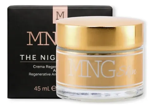 Crema Facial De Noche Regeneradora Antiage Hidratante Antiarrugas MNG Skin Todo Tipo De Piel