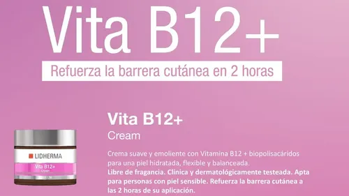Vita B12+ Cream Hidratante Emoliente Antioxidante Lidherma