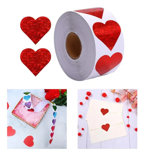 3 Paquete De 2-4 500x Pegatinas De Amor Etiquetas 3 Piezas