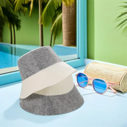 Gorro De Sauna De 2 Piezas: Gorro De Sauna Para Mujer Para Proteger El Cabello – Spa As Shown 28.00×22.00×22.00cm