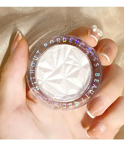 Paleta De Purpurina Para Maquillaje De Piel Silver Face High Plateado