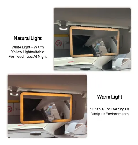 J#z Espejo De Tocador For Coche Con Luces, Luces Led For //
