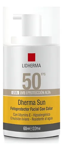 Lidherma Protector Solar Facial Con Color 50fps Liviano