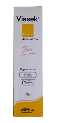 Viasek Fem Espuma Cuidado Intimo Ph 4,5