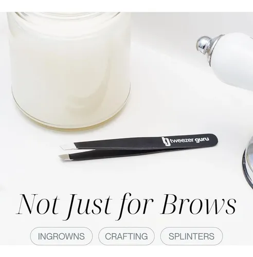Pinzas De Cejas Tweezer Guru Acero Inoxidable Compactas 4