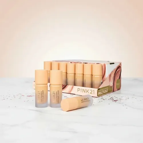 Corrector Y Contorno Liquido P/rostro Maquillaje Profesional Tono 6
