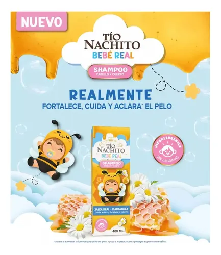 Tio Nachito BB.SH. Jalea+Manzanilla x 400 ml