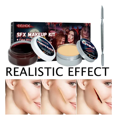 Kit Maquillaje Fx Cera Cicatrices Sangre Falsa