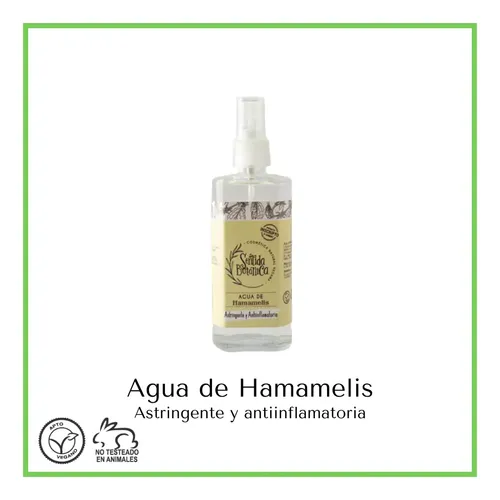 Agua De Hamamelis Natural Orgánica Piel Rostro Piernas 120ml