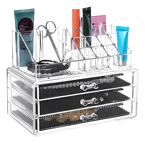 Organizador Acrílico Porta Cosméticos Make Up Maquillaje Of