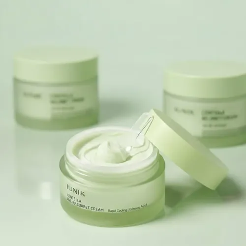 Iunik Centella Relief Sorbet Cream 50 Ml | Crema Facial Coreana Calmante Con Centella Asiática, Textura Sorbet Ligera, Hidratación Refrescante, Reduce Sensibilidad, Irritación Y Enrojecimiento, Ideal