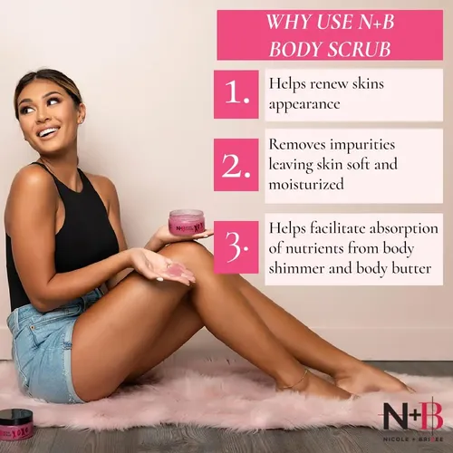 Exfoliante Corporal Nicole + Brizee Sugar Con Granada 280 Ml