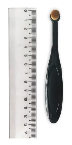Pincel Maquillaje Jessamy Labios Ojos Corrector Oval P7809 Negro Incluye Estuche