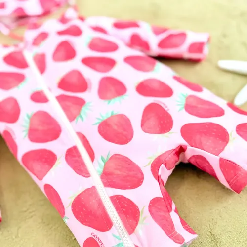 Traje Baño Bebe Nena Nene + Gorro Malla Protección Solar