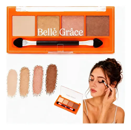 Mini Paleta De Sombra De Ojos 4 Colores Veoquiero