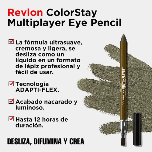 Delineador Revlon Cs Multiplayer Color Verde, Fortress