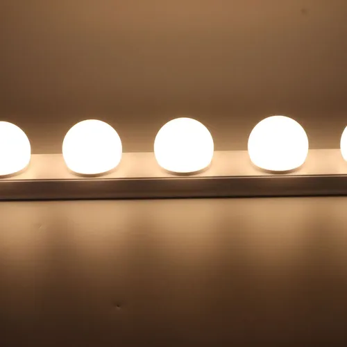 Espejo De Tocador Led, 5 Bombillas Regulables, 3 Modos De Co