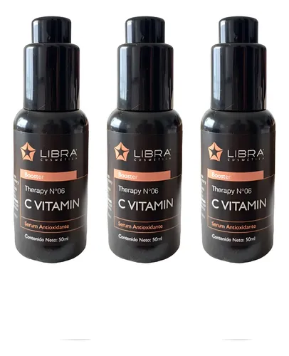 Booster Serum Pack 3 Vitamina C 50gr. Libra Cosmetica