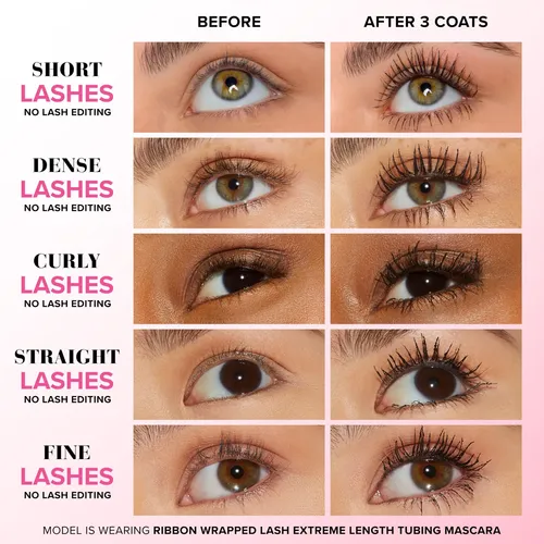 Máscara De Pestañas Envuelta En Cinta Too Faced | Longitud E