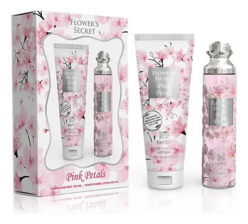 Set Fragancia Emper Flowers Secret Pink Petals 250 Ml