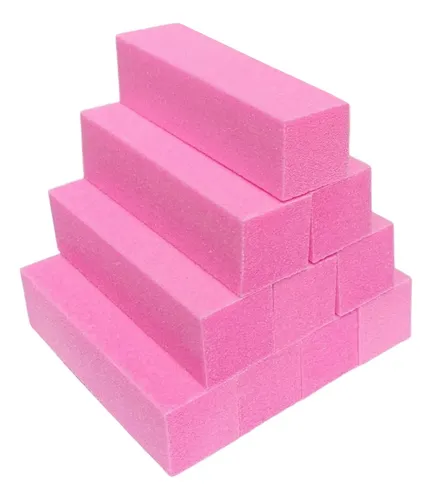 Block Blanco Lima Pulidor De Uñas X3 Buffer Esculpidas