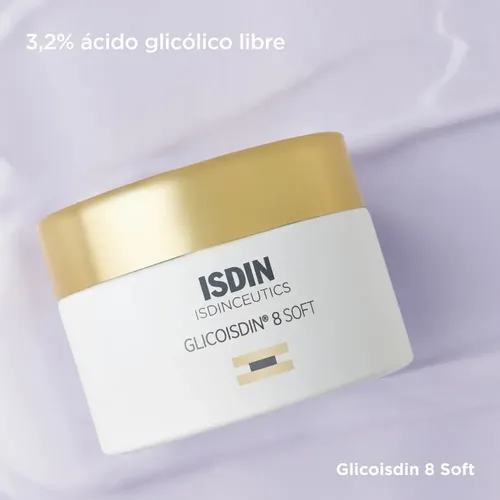 Crema Isdinceutics Glicoisdin 8% Soft Para Todo Tipo De Piel De 50ml/50g