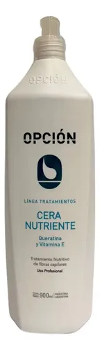 Cera Nutriente Opción Queratina Y Vitamina E Capilar 900ml